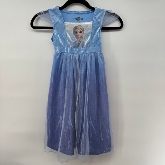 Frozen 2 Princess Blue Dress Size 4/5 NWOT - Picture 1 of 3